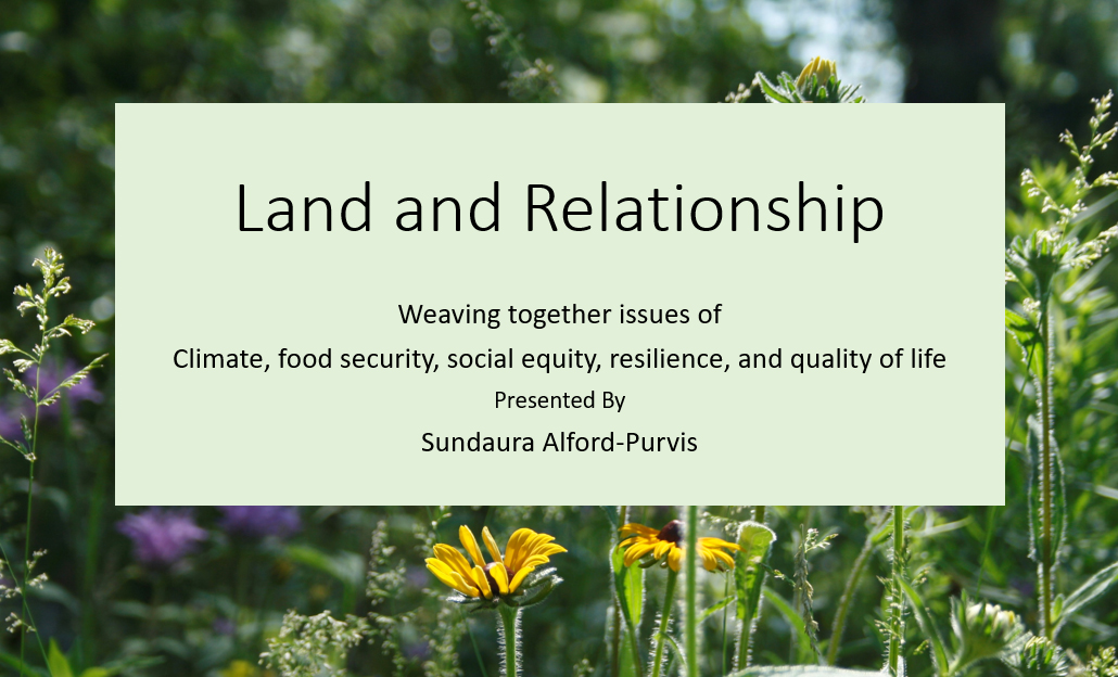 Land and Relationship presentation first slide